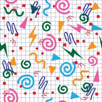 80s or 90s background Stock Illustration