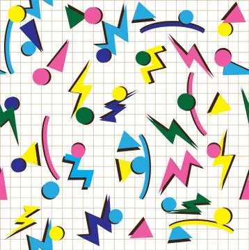 80s or 90s background Stock Illustration