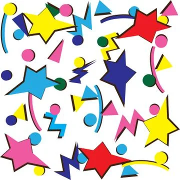 80s or 90s background Stock Illustration