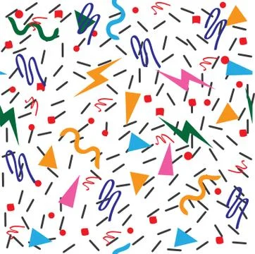 80s or 90s background Stock Illustration