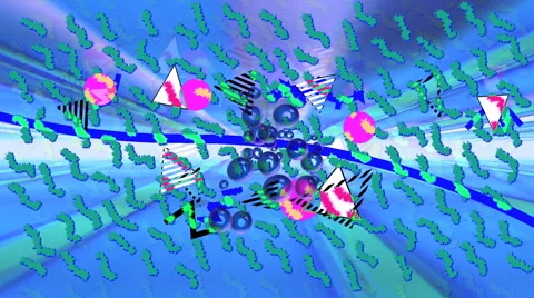 80s Pattern Animation Stock Footage 50278756