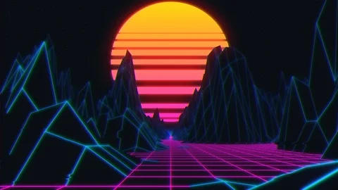 80s retro background loop animation. Stock Footage 122145163