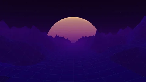 80s retro background loop animation. Stock Footage 135228184
