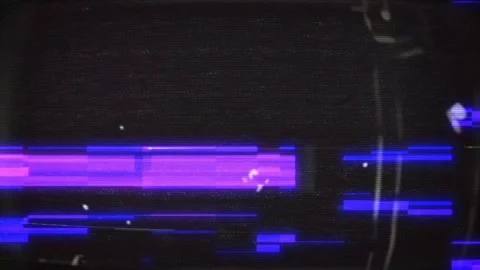 80s Retro Glitch, Computer Screen, Pixel Noise Monitor, Video Effect Stock Footage 316298342