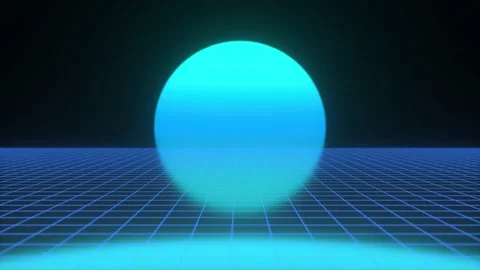 80s retro Loop Video futuristic sci-fi  VJ  Stock-Footage 163320087
