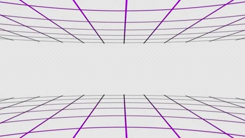 80s Retro Neon Grid Loop - Purple Synthwave Vaporwave Background Stock Footage 340193913