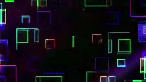 80s Retro Pixel Motion Background with Colorful Glow 動画素材 341562584