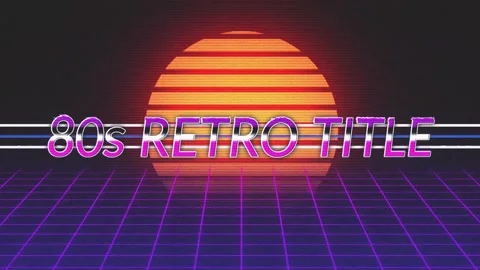 80s Retro Title ~ After Effects Template #146834559 | Pond5