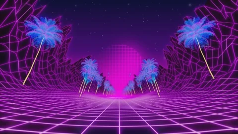 Retrowave Stock Footage Royalty Free Stock Videos Pond5