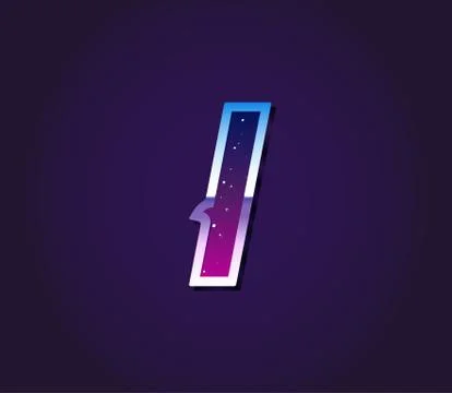 80s Style Retro Sci-Fi Universe Font Vector Stock Illustration
