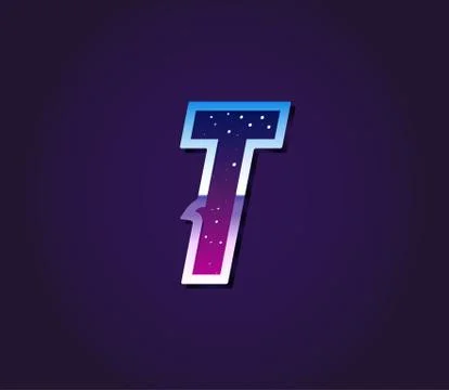 80s Style Retro Sci-Fi Universe Font Vector Stock Illustration