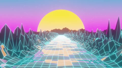 80s Sun Stars Stock Footage 309864654