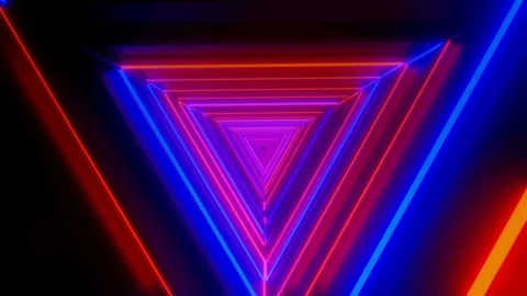 80s Triangle VJ Retro Background Stock Footage 124793861