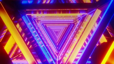 80s Triangle VJ Retro Background 库存影片 124793870