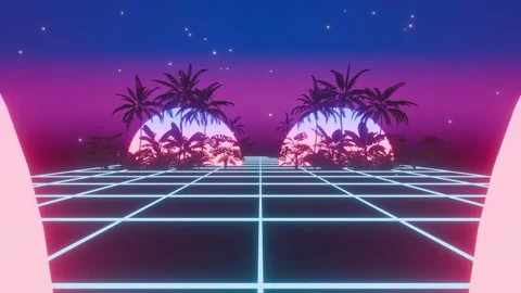 80s Tropical Plants 스톡 동영상 336006098