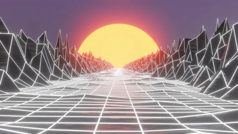 80S Vintage Loop Animation Stock Footage 138396061
