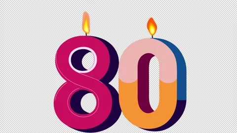 80th Anniversary Celebration 스톡 동영상 340864326