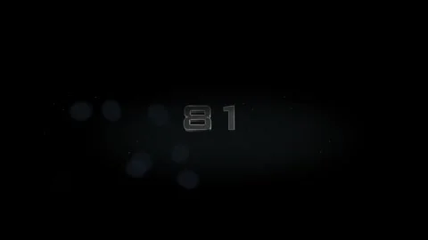81 title metal text on black alpha channel background Stock Footage 295818126