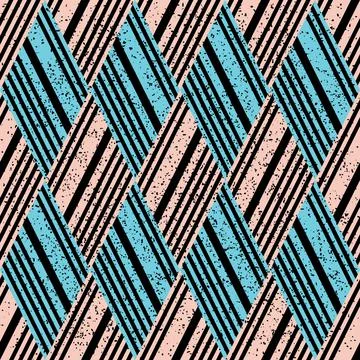 815 Seamless pattern with red stripes イラスト素材