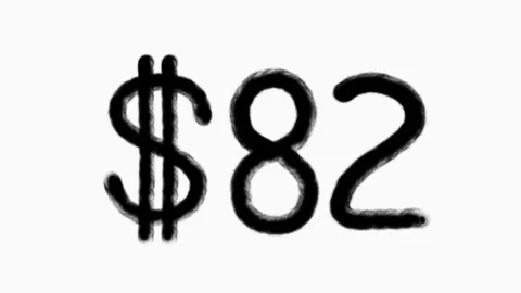 82 Dollar Hand Drawn Animation For Finance Currency Money Business Concept Stock Footage 307345093