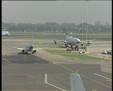82 planes on airfield Stock Footage 371083