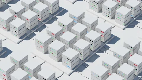 836 - Server animation server bright Camera 1 Stock Footage 168019314