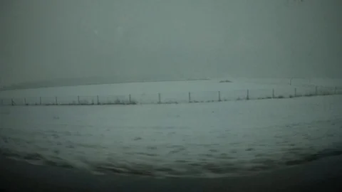 841-01 Bus Ride On Highway Trough Country Stock Footage 107923393