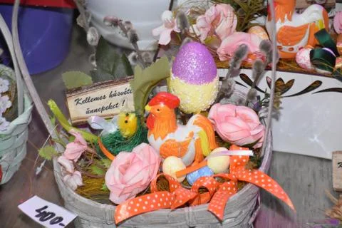 8493-easter decorations Stock Photos