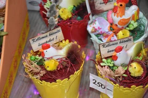 8496-easter decorations Stockfoto's