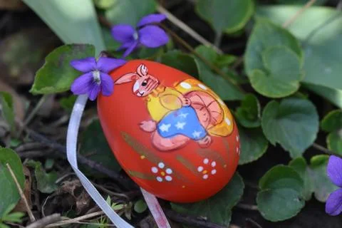 8499-colorful easter eggs Stock Photos