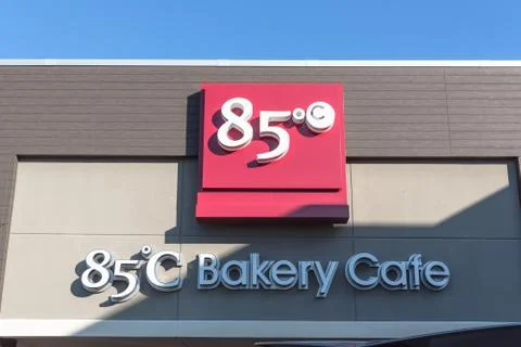 85 C Bakery Cafe founded in 2003 by Wu Cheng-Hsueh Stock Photos