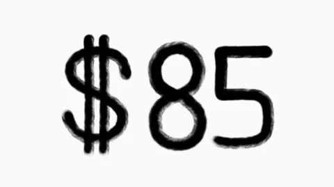 85 Dollar Hand Drawn Animation For Finance Currency Money Business Concept Stock Footage 307345156