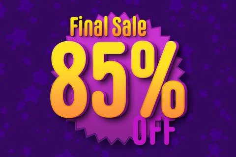 85 eighty-five Percent off super sale black friday shopping halftone banner b イラスト素材
