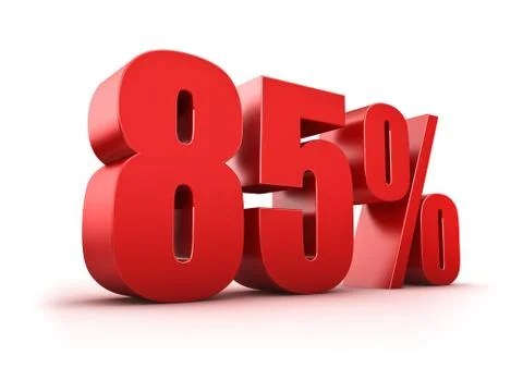 85 percent Stock Illustration