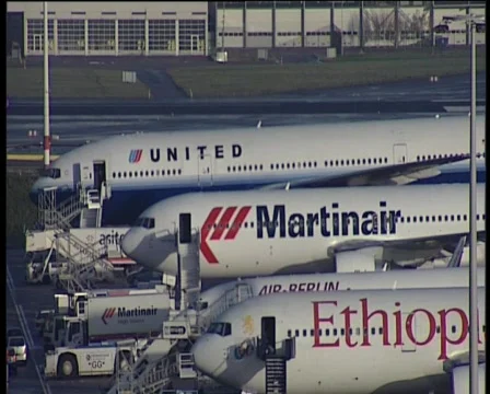 85 planes on airfield Stock Footage 371130