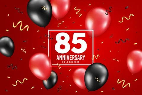 85 years anniversary. Eighty five years celebrating. Vector イラスト素材