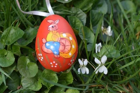 8504-colorful easter egg Foto stock