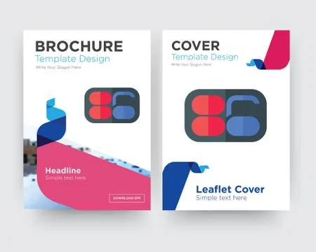 86 brochure flyer design template Free Stock Illustration