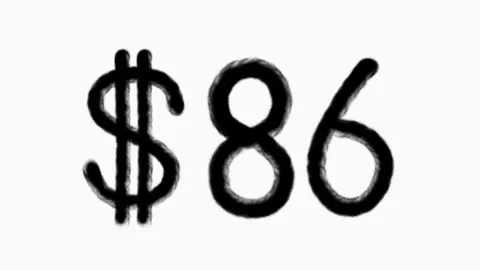 86 Dollar Hand Drawn Animation For Finance Currency Money Business Concept Stock Footage 307345186