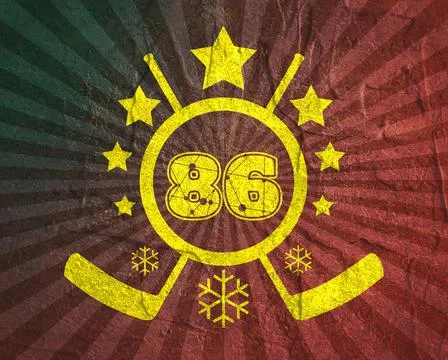 86 number  illustration. Stock Illustration