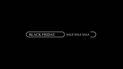 87 Animation Text Motion Graphics Black Friday v1 库存影片 137033997