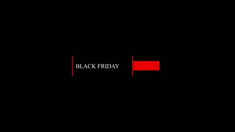 87 Animation Text Motion Graphics Black Friday v2 Video stock 137034163