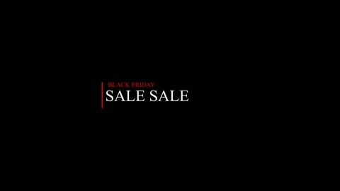 87 Animation Text Motion Graphics Black Friday v4 库存影片 137034179
