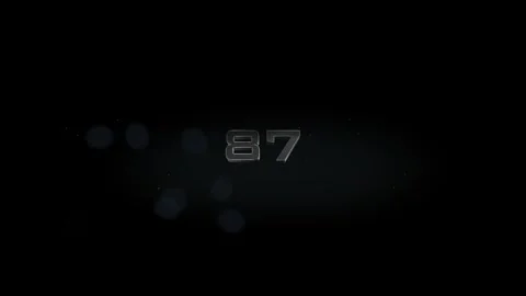 87 title metal text on black alpha channel background Stock Footage 295818464