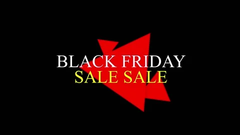 88 Animation Text Motion Graphics Black Friday v10 库存影片 137034714
