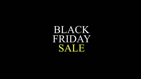 88 Animation Text Motion Graphics Black Friday v11 Vidéo 137034733