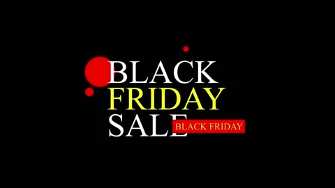 88 Animation Text Motion Graphics Black Friday v8 库存影片 137034788