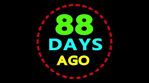88 days ago countdown timer Vidéo 330759736
