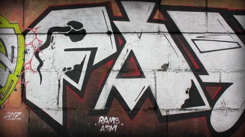 88 Graffities close up 動画素材 84166325