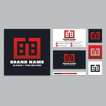 88 logo design template. Illustrazione stock